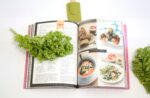 Cookbook with vegetables